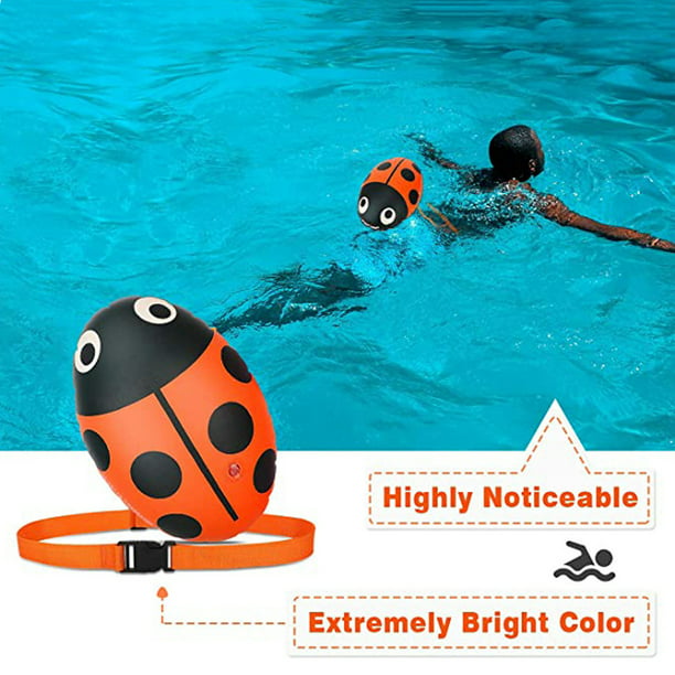 2 Pack Safety Swimming Buoy Tow Float Pool Open Water Swimming Inflatable